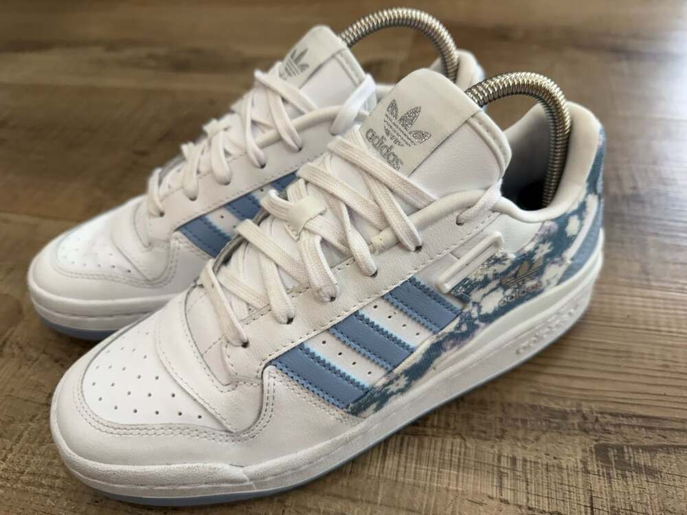 Adidas Forum Low Floral Ambient Sky GW4854 White Blue Sneakers